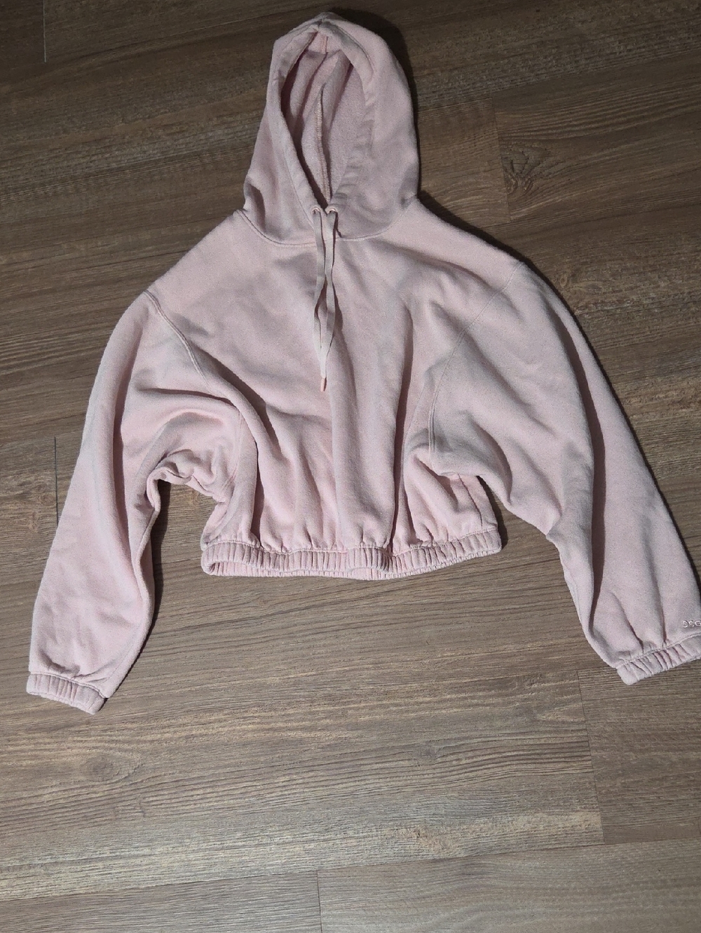 Cropped DSG Light Pink Hooded Sweatshirt